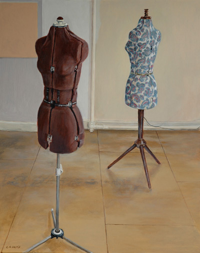 Image of painting: 'Dressmaker's Stands in the Studio
