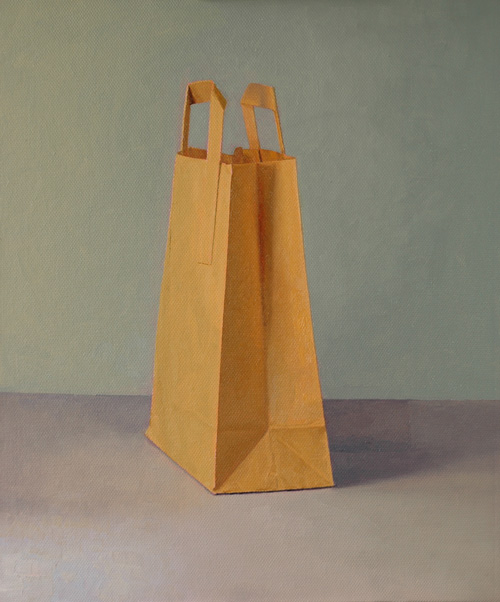 Brown Bag in Lamp Light