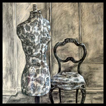 Drawings: Still Life Work; Image from Dressmaker's Stand and Chair